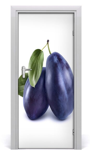 Fototapeta na dvere do domu samolepiace slivky 85x205 cm