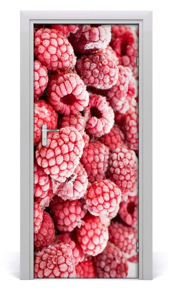 Fototapeta na dvere do domu samolepiace maliny 85x205 cm
