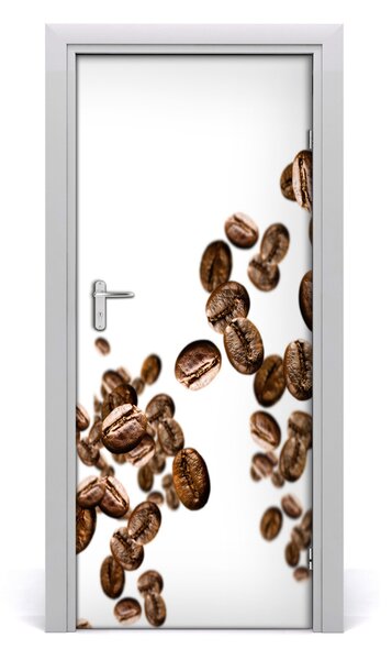 Fototapeta na dvere samolepiace zrnká kávy 85x205 cm