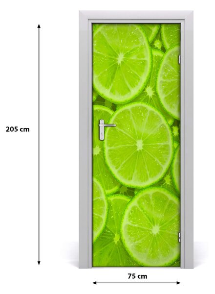 Fototapeta na dvere do domu samolepiace limetky 75x205 cm