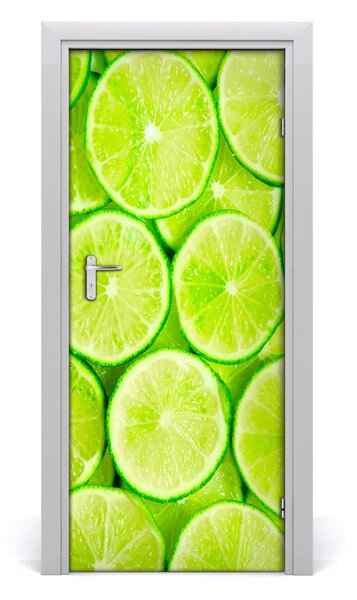 Fototapeta na dvere do domu samolepiace limetky 85x205 cm
