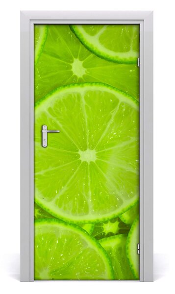 Fototapeta na dvere do domu samolepiace limetky 85x205 cm