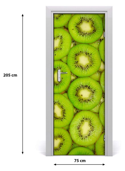 Fototapeta na dvere do domu samolepiace kiwi 75x205 cm