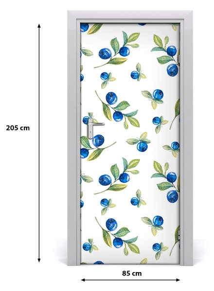 Fototapeta na dvere do domu samolepiace jahody 85x205 cm