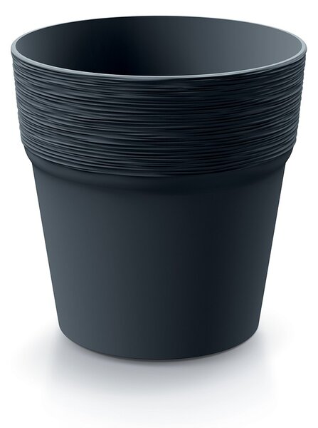 Prosperplast Kvetináč Furu antracit, variant 17,5 cm