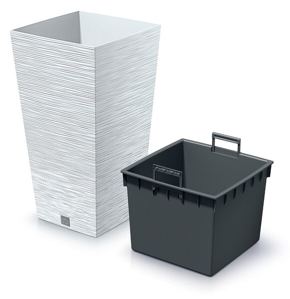 Prosperplast Kvetináč FUSU IV biely, variant 26,5 cm