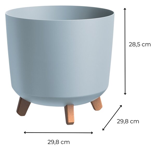Prosperplast Kvetináč GRACIE TUBUS 29,8 cm svetlo šedý