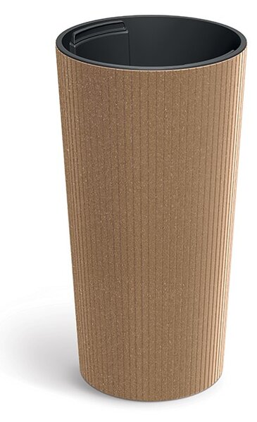 Prosperplast Kvetináč Lamie Slim Eco Drevený prírodný, variant 30 cm