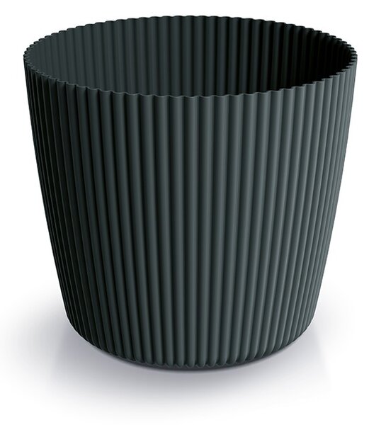 Prosperplast Kvetináč MILLA ROND uhoľný, variant 39 cm