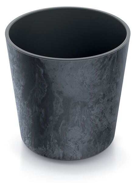 Prosperplast Kvetináč NURBI zaoblený betónový efekt antracit, variant 30 cm