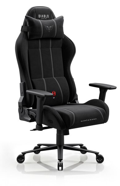 Látková herná stolička čierna Diablo X-One 2.0 Burned Black Normal