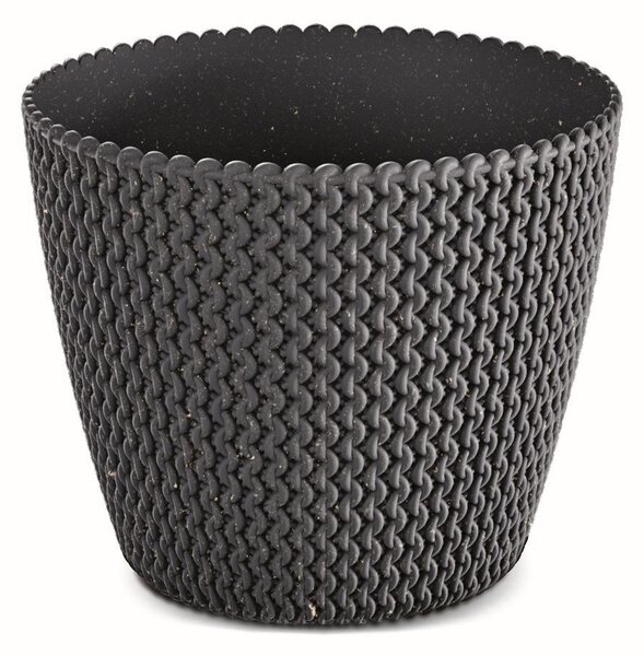 Prosperplast Kvetináč PLOWY ECO antracit, variant 18,7 cm