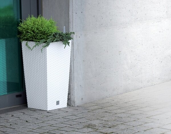 Prosperplast Kvetináč Rato Champaing tmavo šedý, variant 29 cm