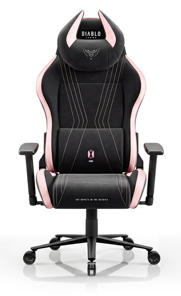 Látková herná stolička čierno-ružová Diablo X-Horn 2.0 Akira Pink Normal