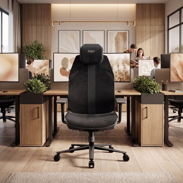 Ergonomická kancelárska stolička čierna V-Flash Ultra Black