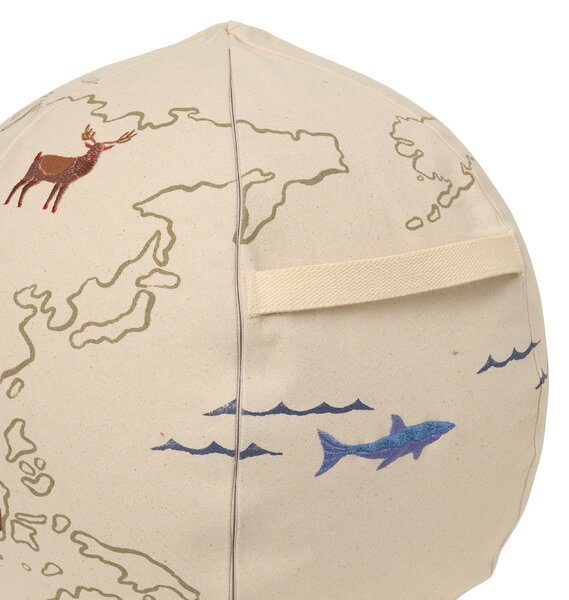 Pouf s mapou sveta The World – Ferm Living
