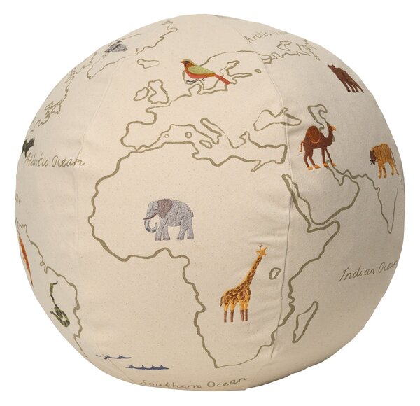 Pouf s mapou sveta The World – Ferm Living