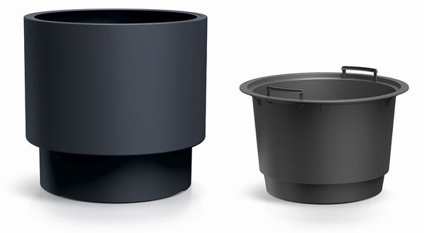 Prosperplast Kvetináč s vložkou HEOSE biely, variant 29,8 cm
