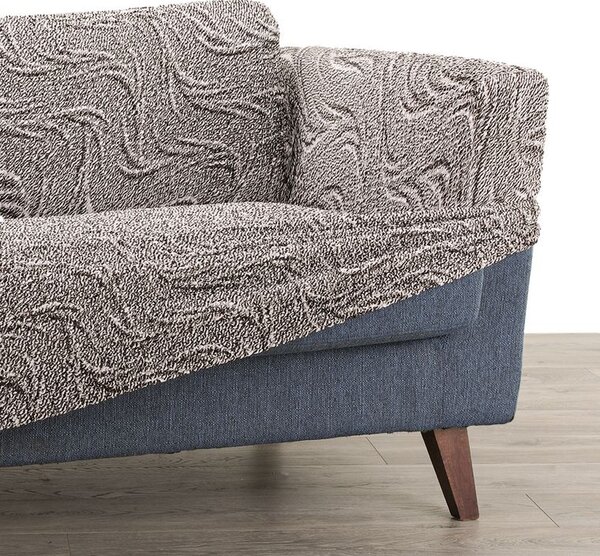 Bielastické poťahy BRILLANTE hnedé trojkreslo (š. 170 - 220 cm)