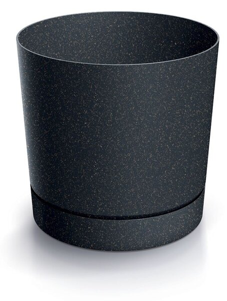 Prosperplast Kvetináč TUBOS P ECO DREVENÝ antracitový matný, variant 14,7 cm