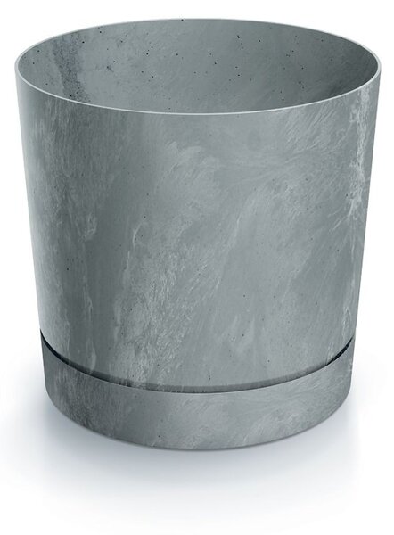 Prosperplast Kvetináč TUBOS P betónový efekt šedý matný, variant 17,8 cm