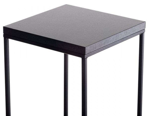 HowHomely Kvetinový stojan CHARR 80 cm čierny