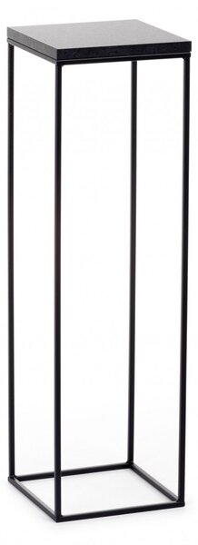 HowHomely Kvetinový stojan CHARR 80 cm čierny