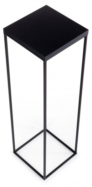 HowHomely Kvetinový stojan CHARR 80 cm čierny