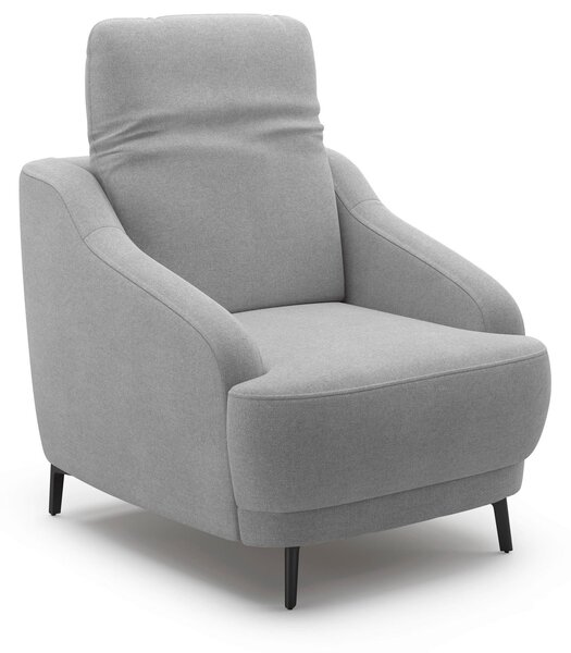 KRESLO, textil, sivá Sit & More - Online Only obývacie izby, Online Only