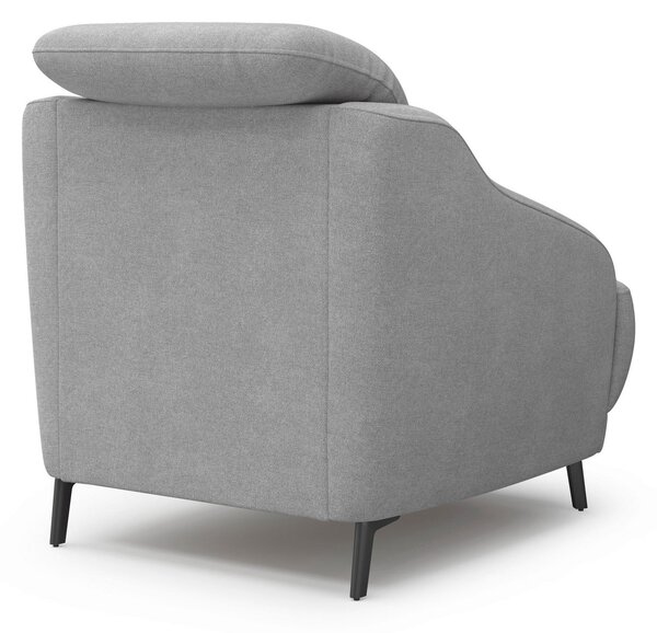 KRESLO, textil, sivá Sit & More - Online Only obývacie izby, Online Only
