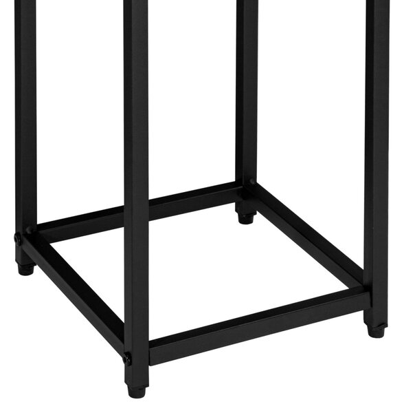 TZB Kvetinový stojan Loft Arben 40 cm čierny/dub Craft