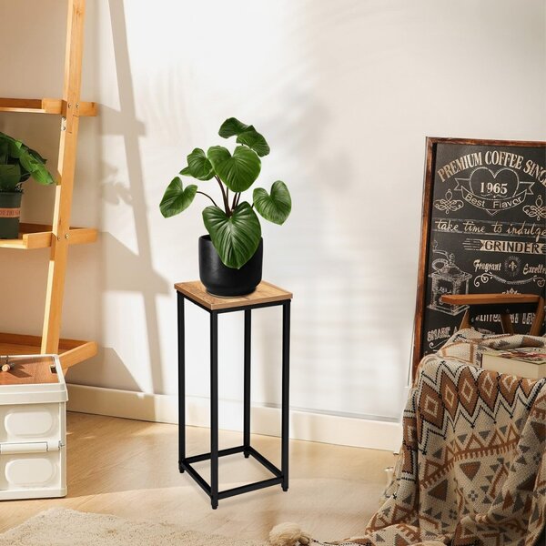 TZB Kvetinový stojan Loft Arben 60 cm čierny/dub Craft