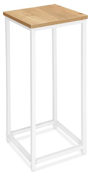 TZB Kvetinový stojan Loft Arben 60 cm biely/dub Craft