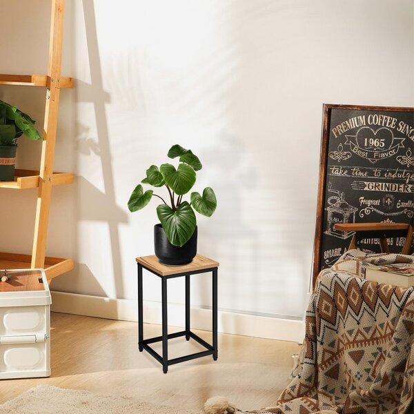 TZB Kvetinový stojan Loft Arben 40 cm čierny/dub Craft