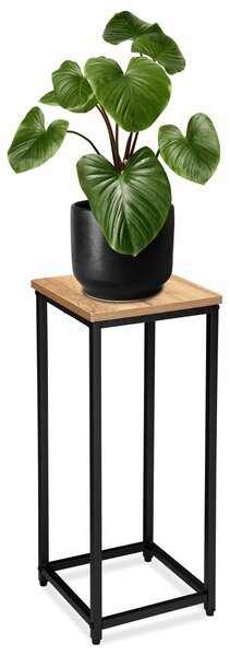 TZB Kvetinový stojan Loft Arben 60 cm čierny/dub Craft