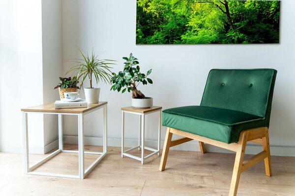 TZB Kvetinový stojan Loft Arben 40 cm biely/dub Craft