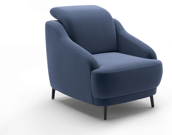 KRESLO, textil, modrá Sit & More - Online Only obývacie izby, Online Only