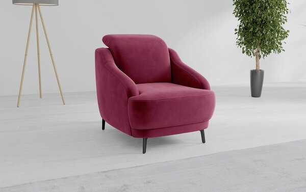 KRESLO, textil, baklažánová Sit & More - Online Only obývacie izby, Online Only