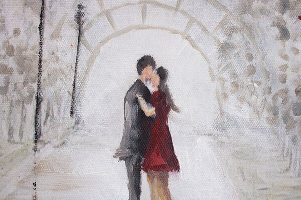 Maľovaný obraz na stenu PARÍŽ 90x60 cm (maľované obrazy)