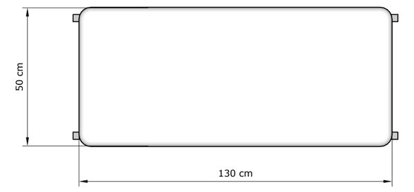 MarLiving Lavica BREEZIO 01 140 cm z masívu/grafitovo sivá