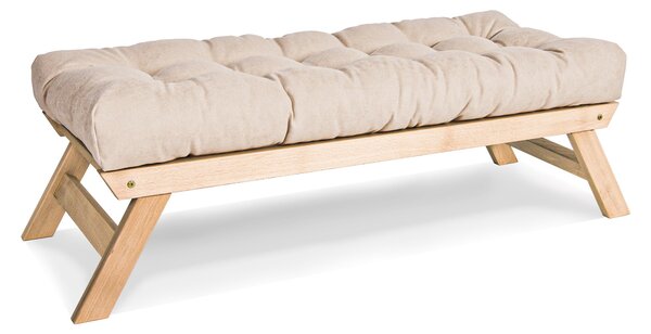 MarLiving Lavica BREEZIO 02 140 cm z masívu/krémová