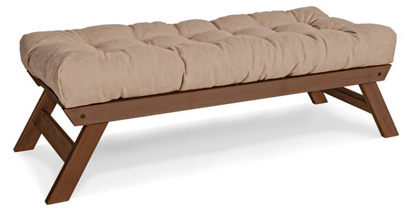 MarLiving Lavica BREEZIO 03 140 cm z masívu/béžová