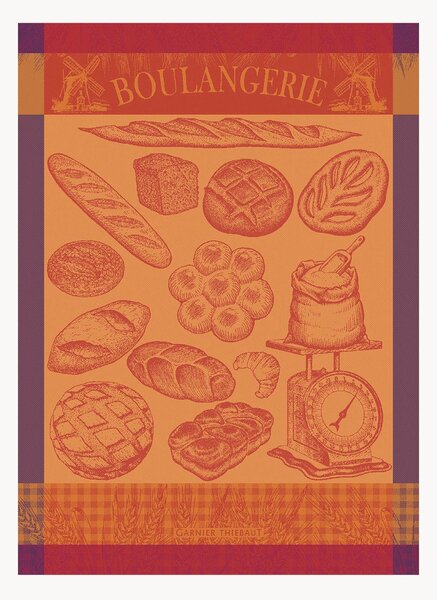 Žakárové kuchynské utierky Boulangerie Moulin Ambre, 4 ks