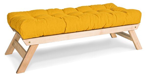 MarLiving Lavica BREEZIO 01 140 cm z masívu/žltá