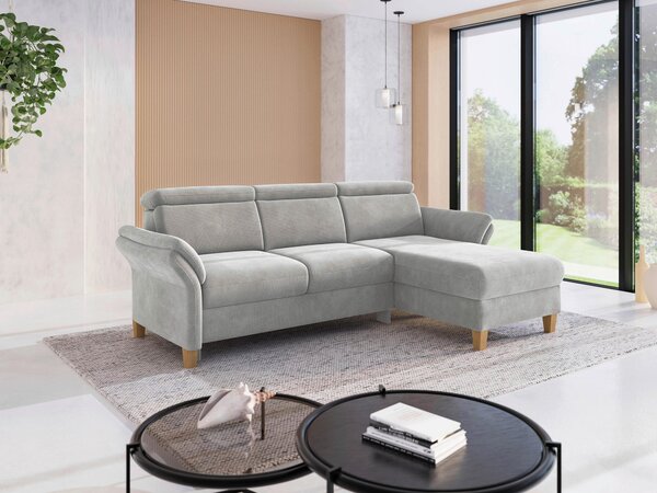 ROHOVÁ SEDAČKA, textil, strieborná Sit & More - Sedačky, Online Only