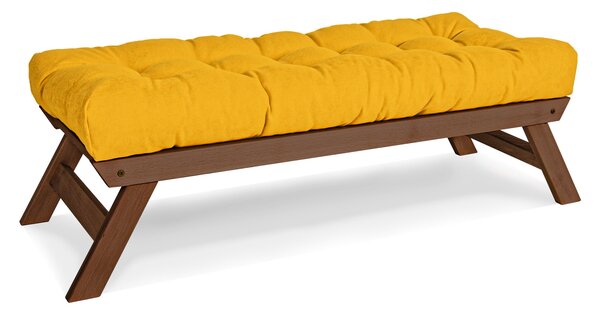 MarLiving Lavica BREEZIO 03 140 cm z masívu/žltá
