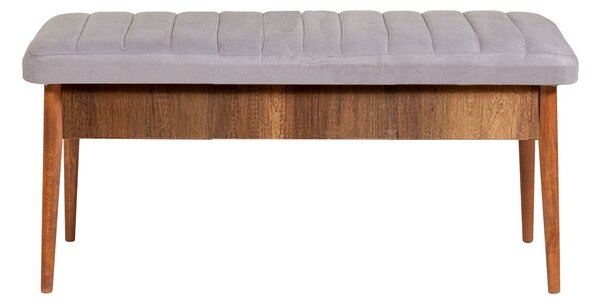Kalune Design Lavica VINA I s úložným priestorom 110 cm orech/šedá