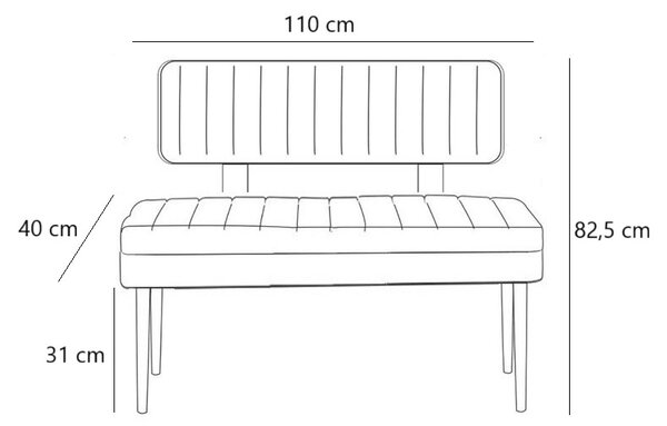 Kalune Design Lavica VINA II s úložným priestorom 110 cm borovica atlantic/béžová