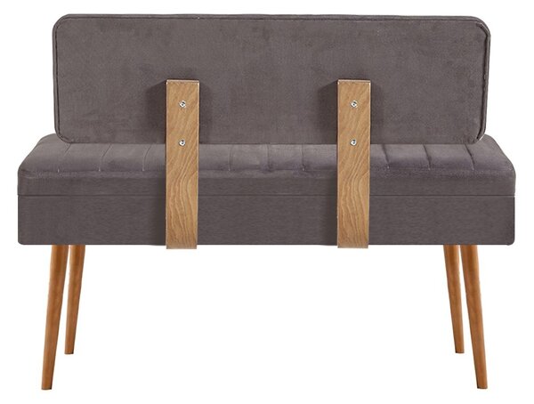 Kalune Design Lavica VINA II s úložným priestorom 110 cm borovica atlantic/antracitovo sivá