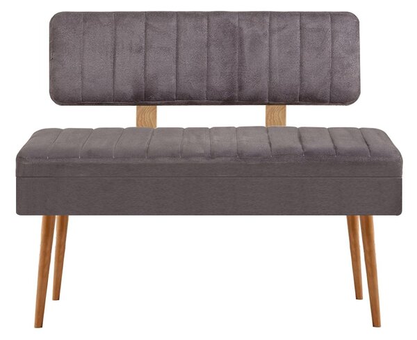 Kalune Design Lavica VINA II s úložným priestorom 110 cm borovica atlantic/antracitovo sivá
